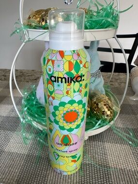 amika undone Texture Spray — green, yellow, orange, pink